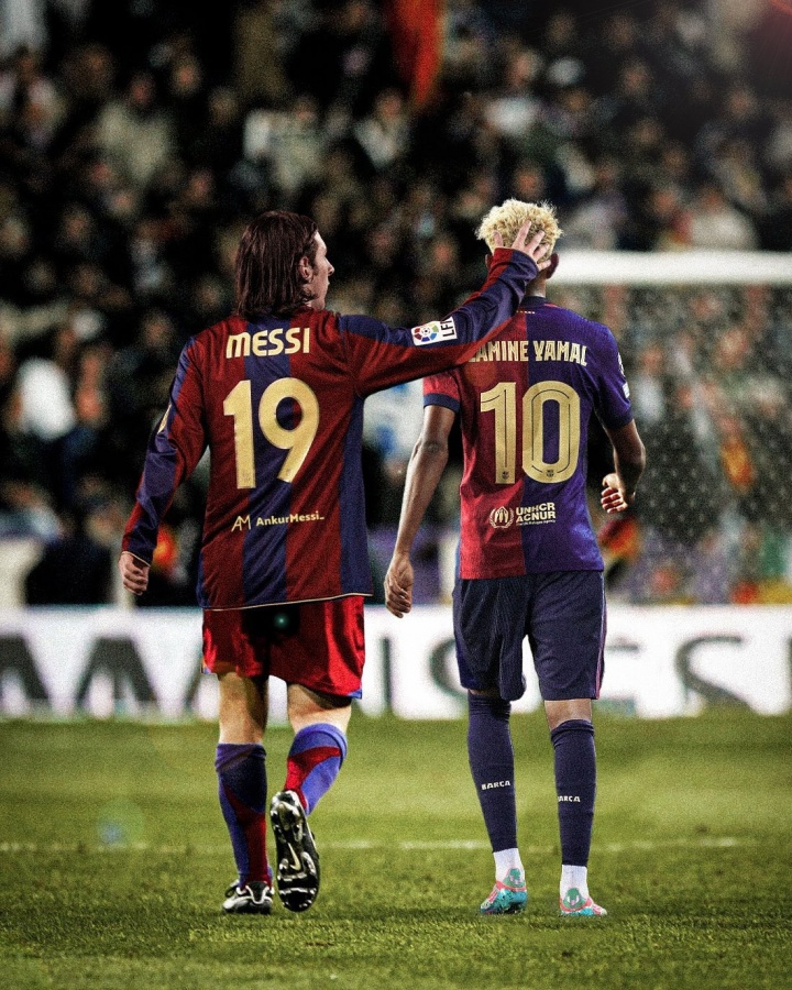 雅马尔接管了巴塞罗那的第10号：梅西 罗纳尔多 里瓦尔多 马拉多纳.